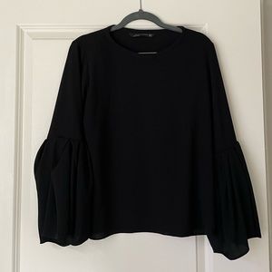 Zara Black Work Blouse